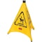 Rubbermaid Commercial Multi-Lingual Caution Safety Cone, 20" Height, 21" Width, Multilingual RCP9S0000YW - alternate 1